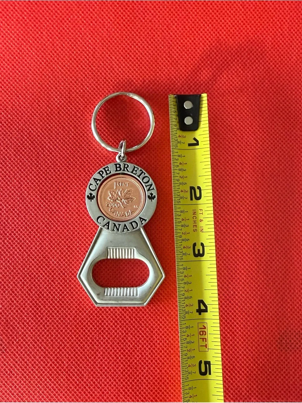 Vintage Lucky Penny (yr 2000) Cape Breton 🇨🇦 Keyring Bottle Opener - Collectors! - Picture 2 of 7